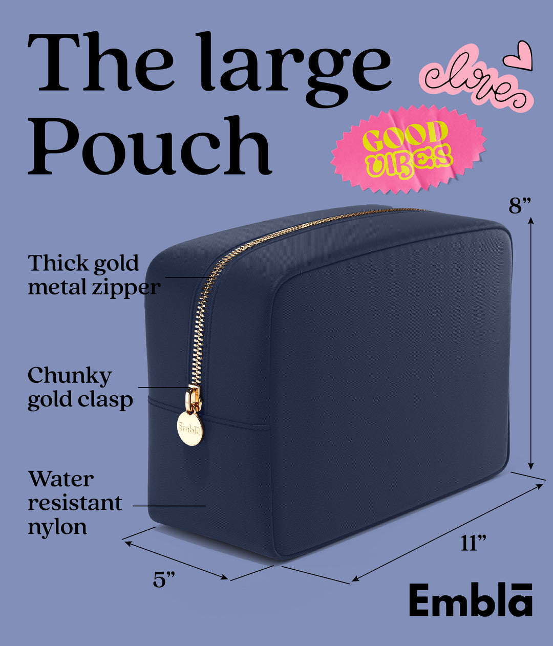 The Large Sapphire Pouch