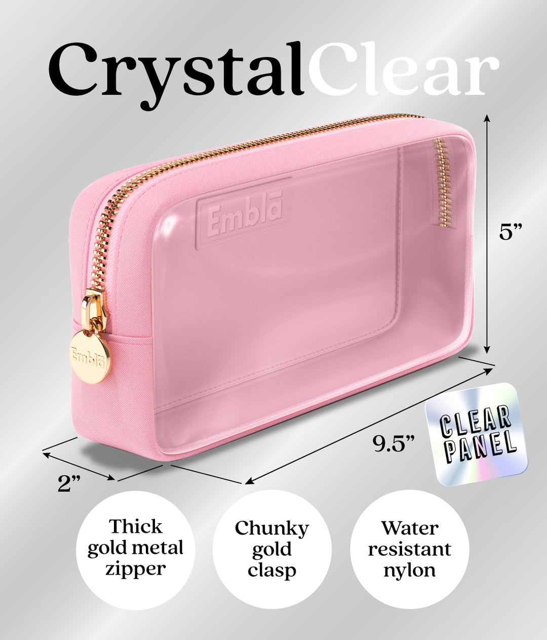 Clear Small Flamingo Pouch