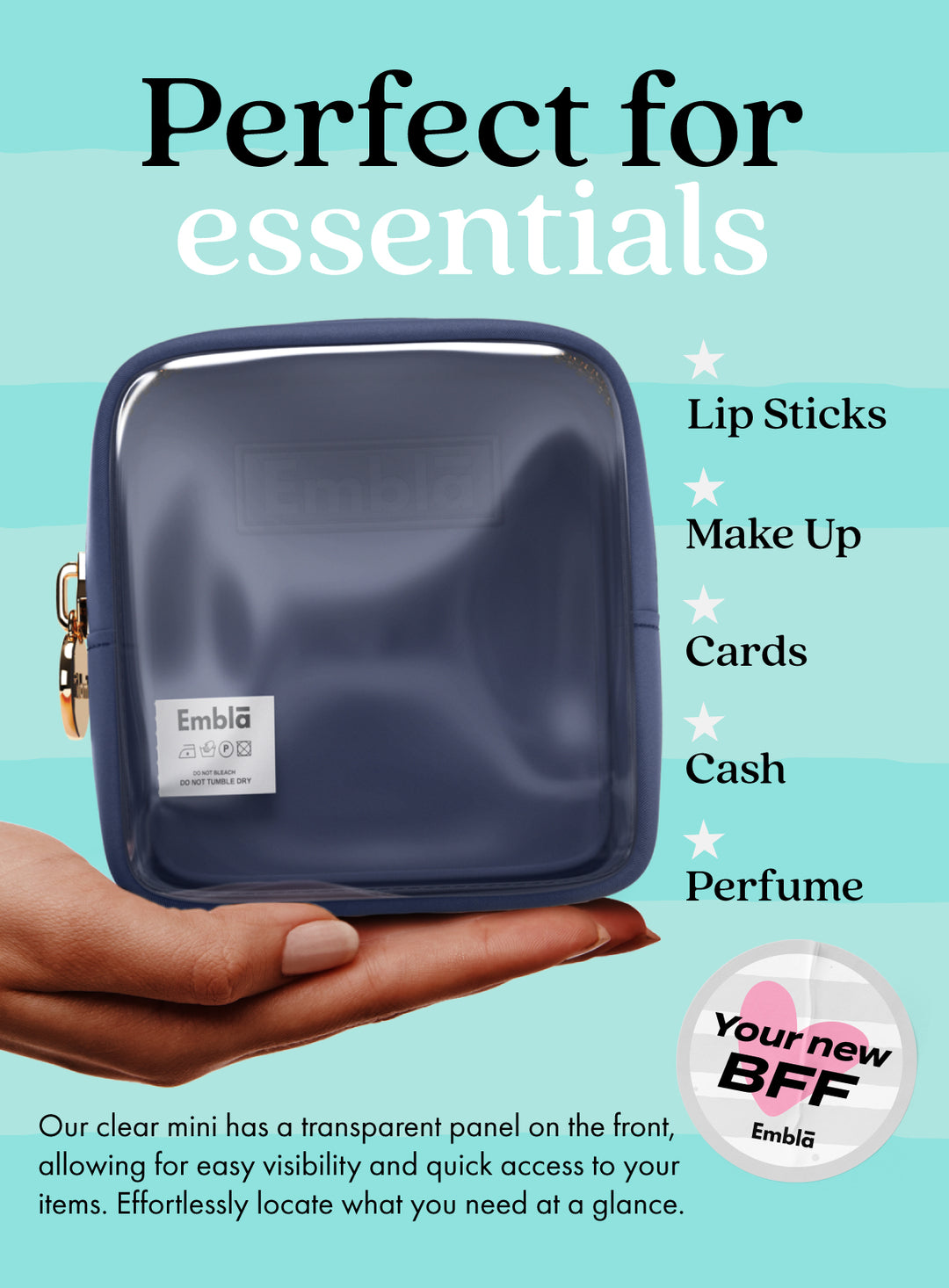 Clear Mini Sapphire Pouch