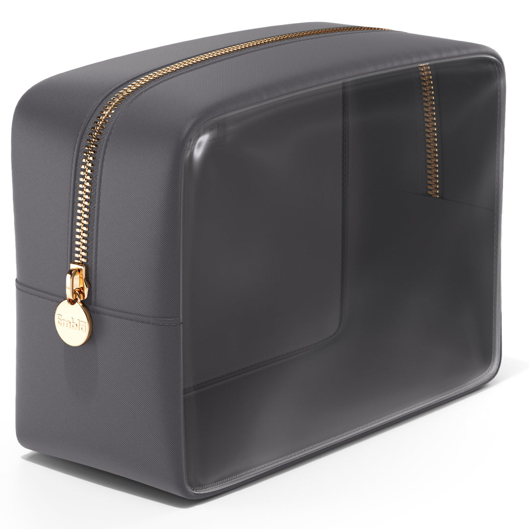 Clear Large Grey Pouch