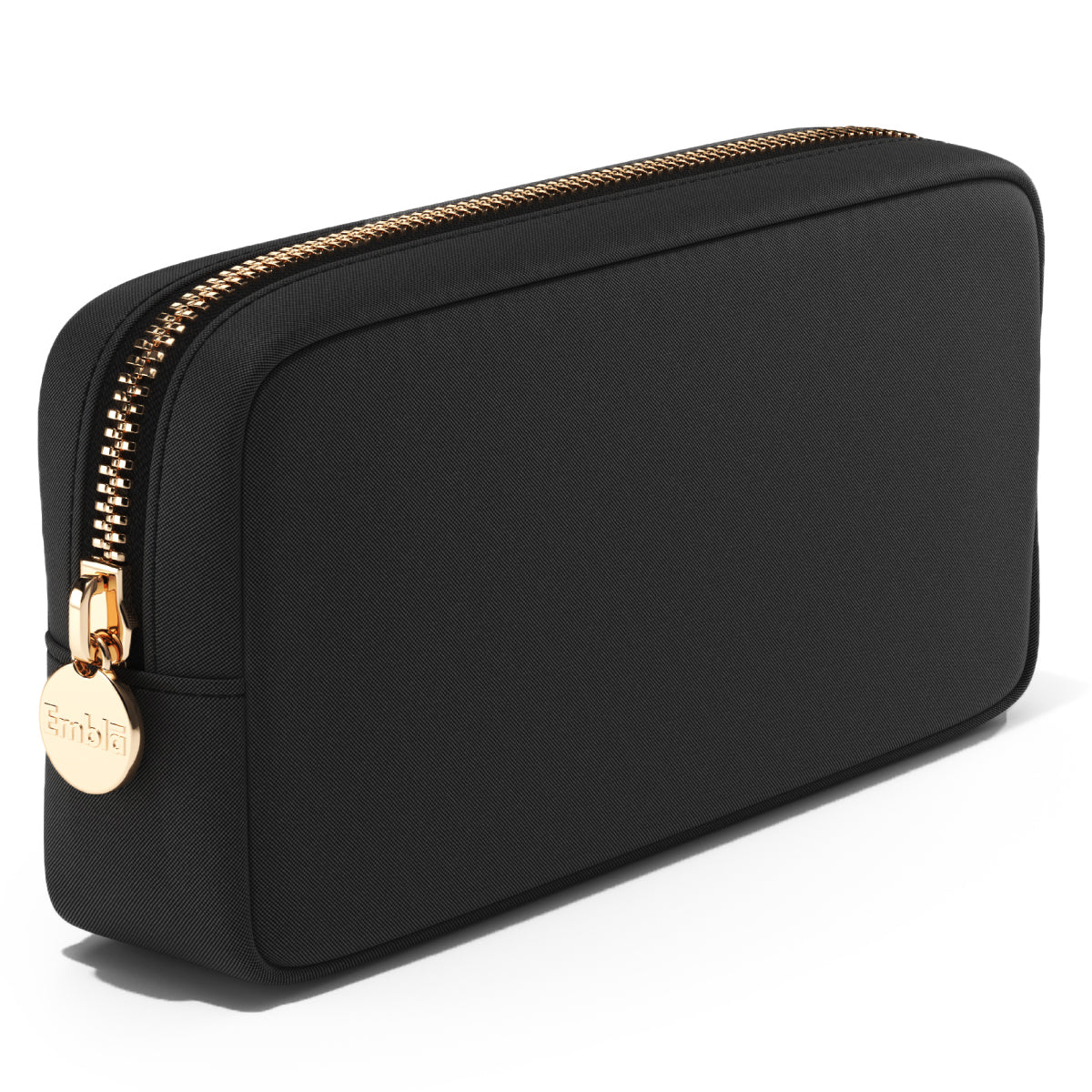 Highline Pouch in Sparkling Black Caviar-Coated Lambskin – OM NYC