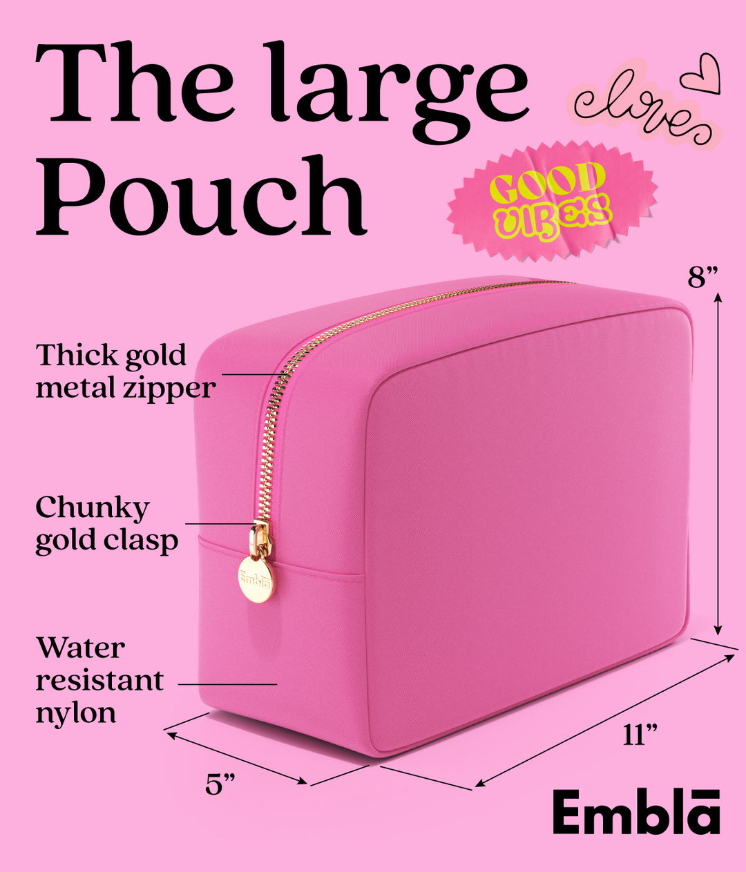 The Large Bubblegum Pouch