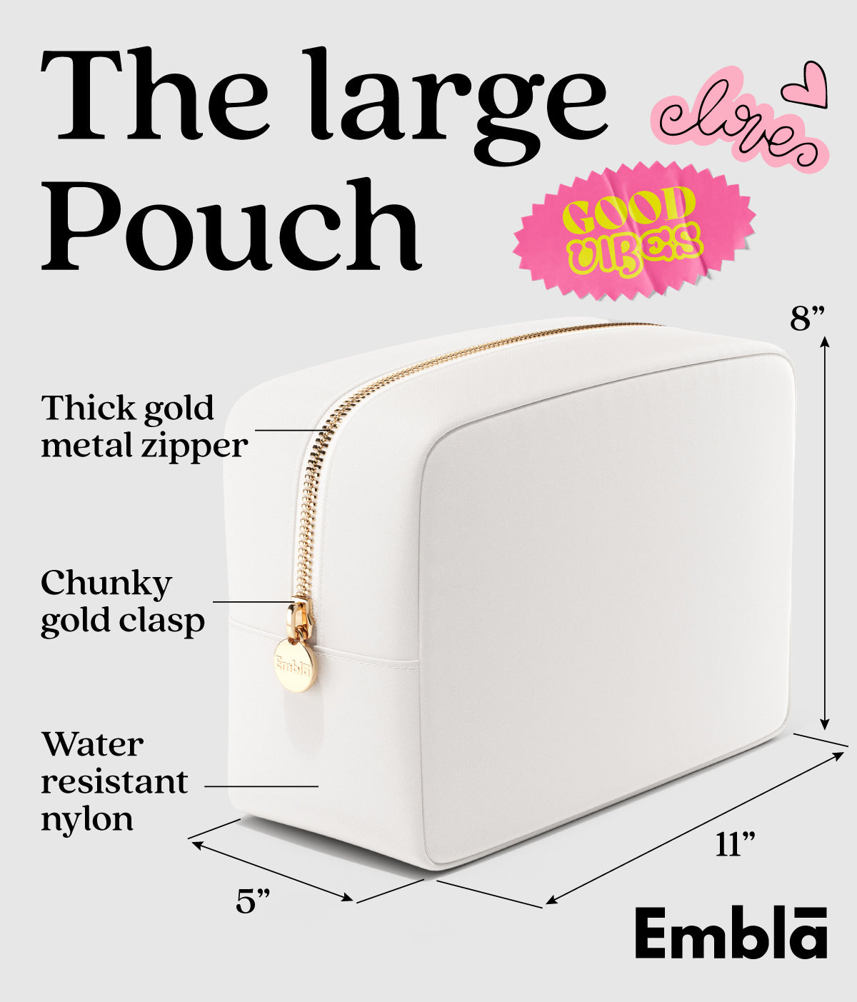 Clasp makeup bag deals