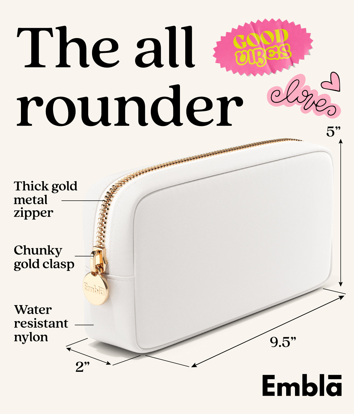 The Small White Pouch Embla London