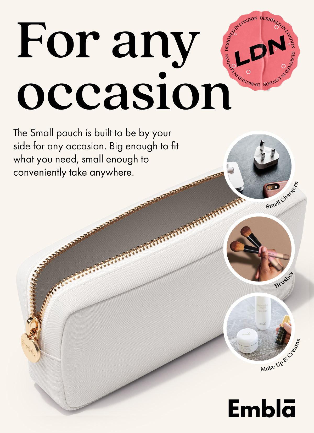 The Small White Pouch Embla London